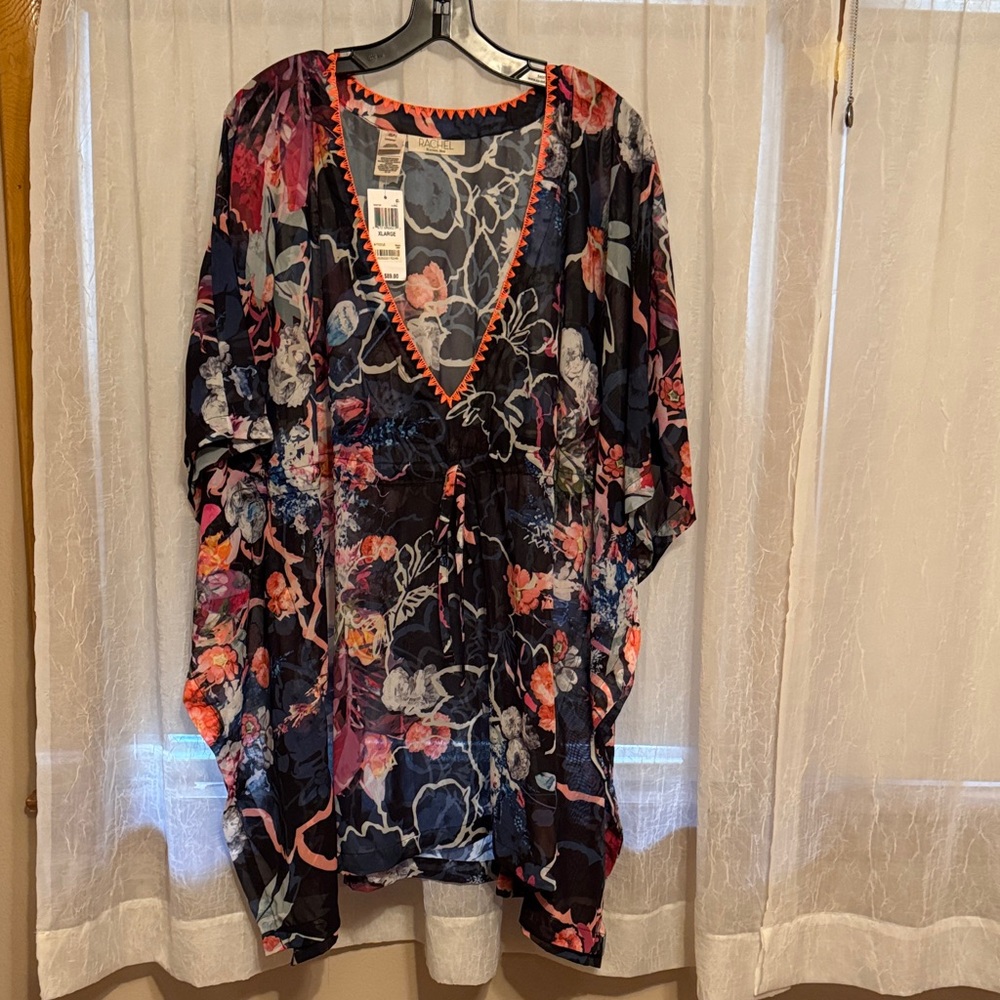 RACHEL Rachel Roy Vibrant Floral Swim Coverup
